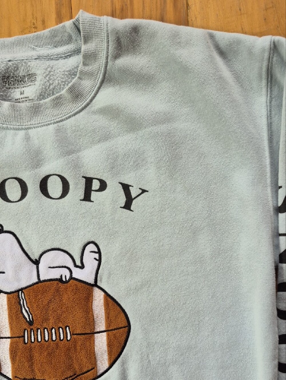 Snoopy Football Club Light Blue Crewneck Sweatshirt - Picture 16 of 16